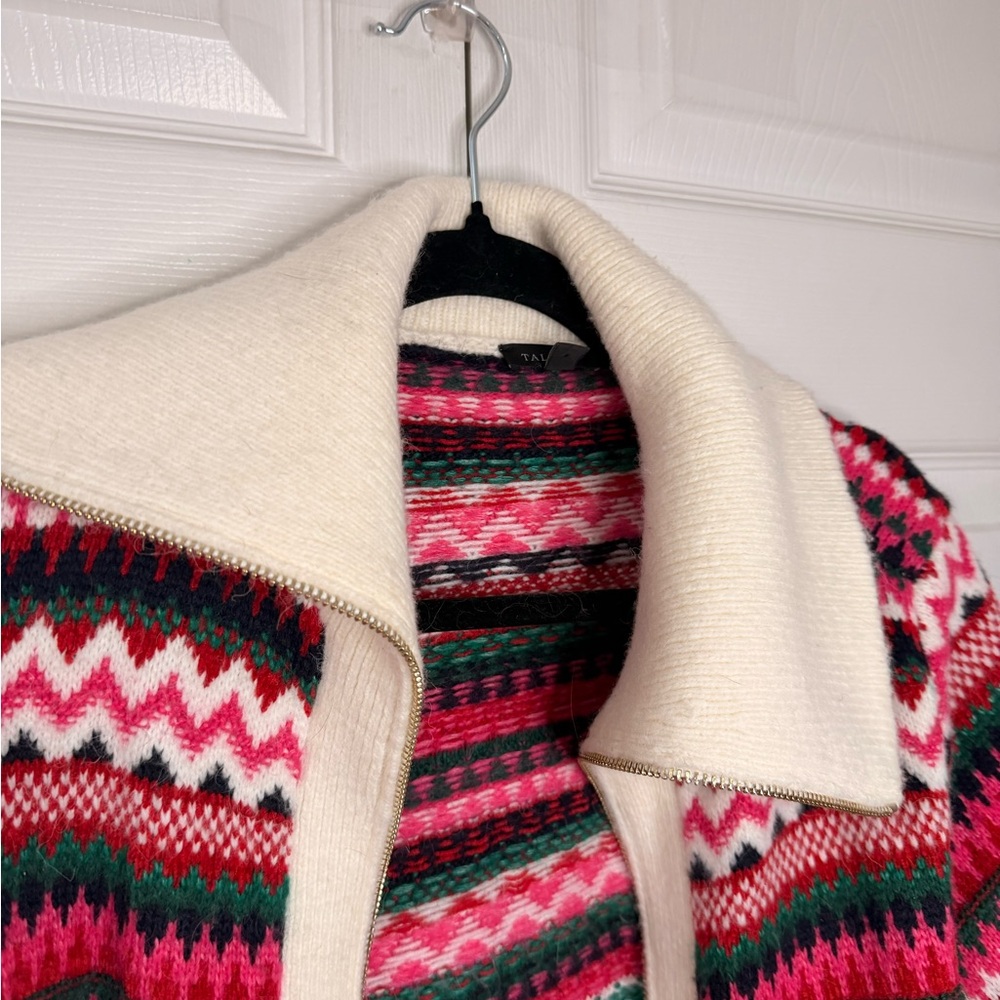 Talbots Multicolor Patterned Cardigan - image 4